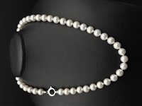 Collana Gioielleria Dossena  Donna in Oro bianco Perla COOR-149-253